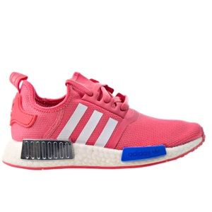 Adidas Sneakers Pink-White-Blue- Boosts, Size 9.5